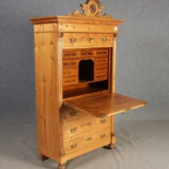 Pamono Antique Secretaire in Softwood, 1880 Outlet