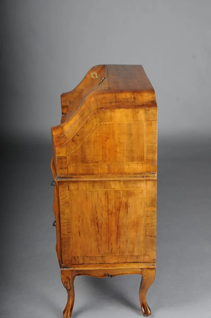 Pamono Antique Slanted Flap Secretary in Walnut Veneer New