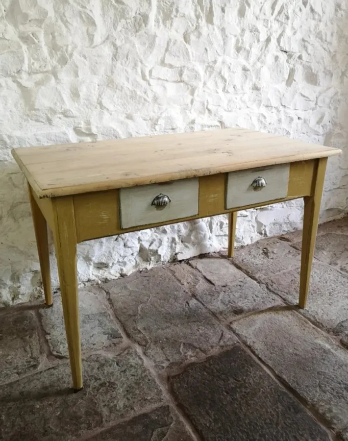 Pamono Antique Spanish Pine Kitchen Table, 1880 Online