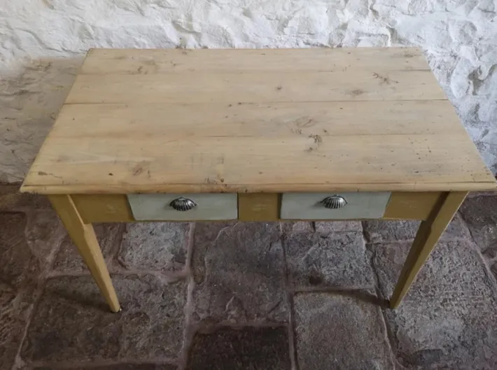 Pamono Antique Spanish Pine Kitchen Table, 1880 Online