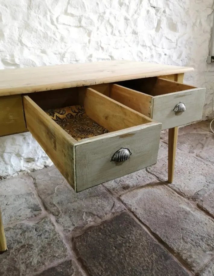 Pamono Antique Spanish Pine Kitchen Table, 1880 Online