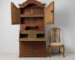 Pamono Antique Swedish Rococo and Gustavian Style Secretary Cabinet Best