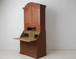 Pamono Antique Swedish Rococo and Gustavian Style Secretary Cabinet Best