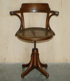 Pamono Antique Swivel Desk Chair from Thonet, 1900 New