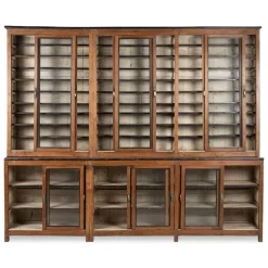 Pamono Antique Teak Bookcase with Patina Clearance