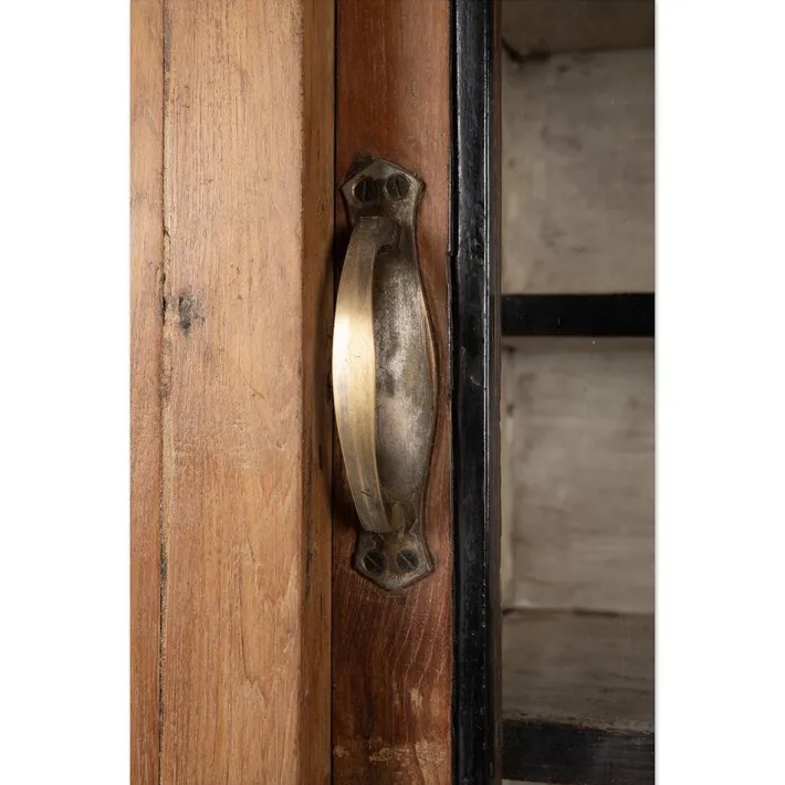 Pamono Antique Teak Bookcase with Patina Clearance