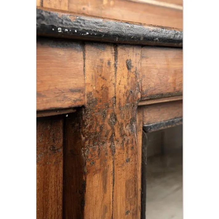 Pamono Antique Teak Bookcase with Patina Clearance
