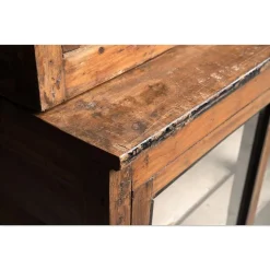 Pamono Antique Teak Bookcase with Patina Clearance