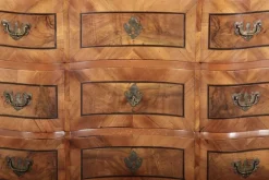 Pamono Antique 18th Century Baroque Tabernacle Secretary in Oak with Walnut Veneer, 1730s