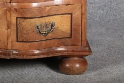 Pamono Antique 18th Century Baroque Tabernacle Secretary in Oak with Walnut Veneer, 1730s