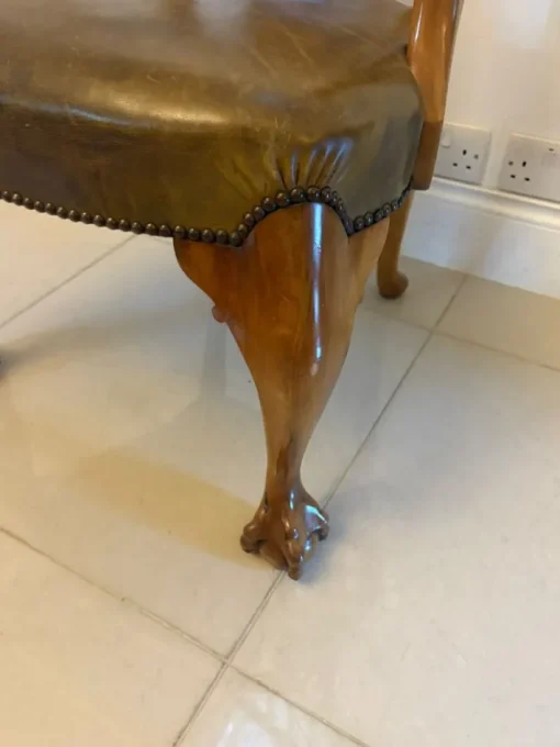 Pamono Antique Victorian Carved Walnut Desk Chair, 1880s Hot