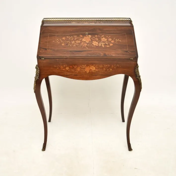 Pamono Antique Victorian Inlaid Bureau, 1880s Outlet