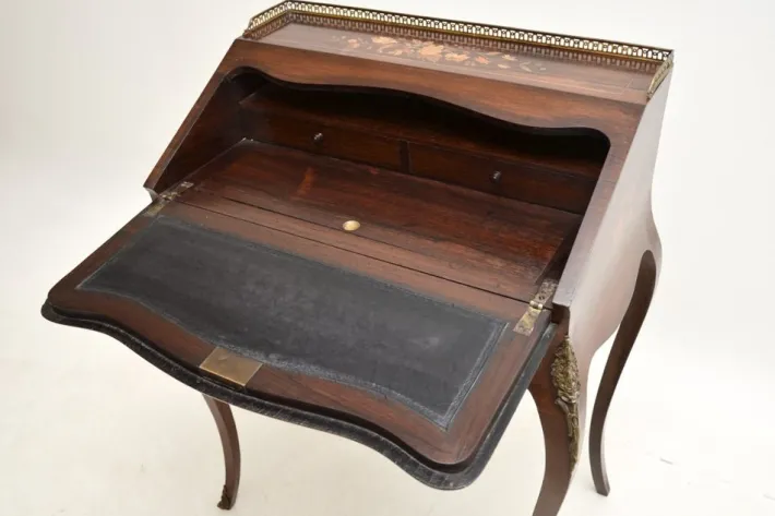 Pamono Antique Victorian Inlaid Bureau, 1880s Outlet