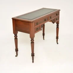 Pamono Antique Victorian Leather Top Desk, 1860