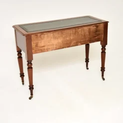 Pamono Antique Victorian Leather Top Desk, 1860