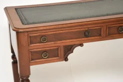 Pamono Antique Victorian Leather Top Desk, 1860