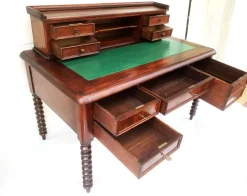 Pamono Antique Victorian Secretary with Top Section, 19th Century, Set of 2 Clearance