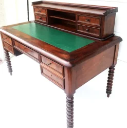 Pamono Antique Victorian Secretary with Top Section, 19th Century, Set of 2 Clearance