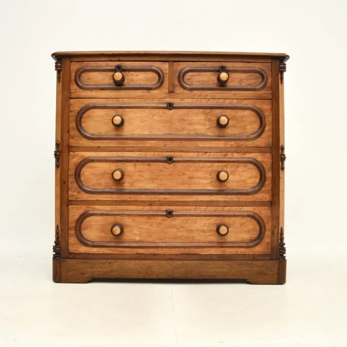 Pamono Antique Walnut Chest of Drawers, 1830s Best
