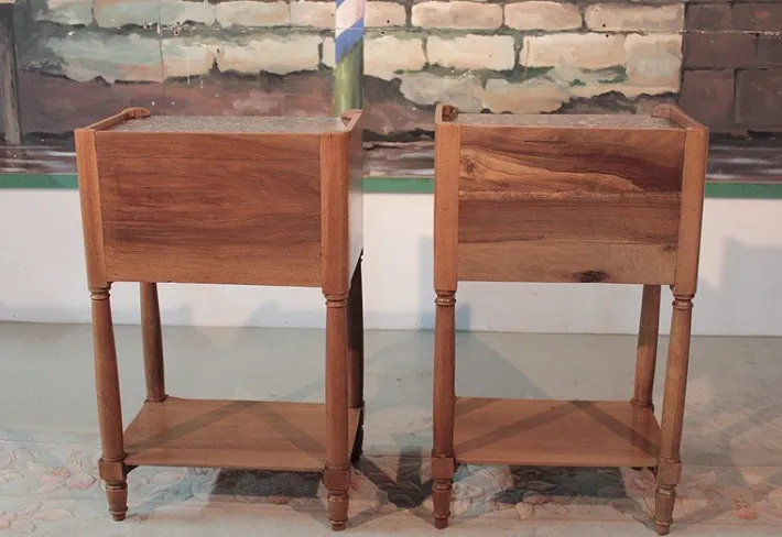 Pamono Antique Walnut Nightstand Sale
