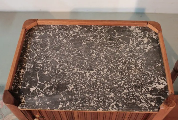 Pamono Antique Walnut Nightstand Sale