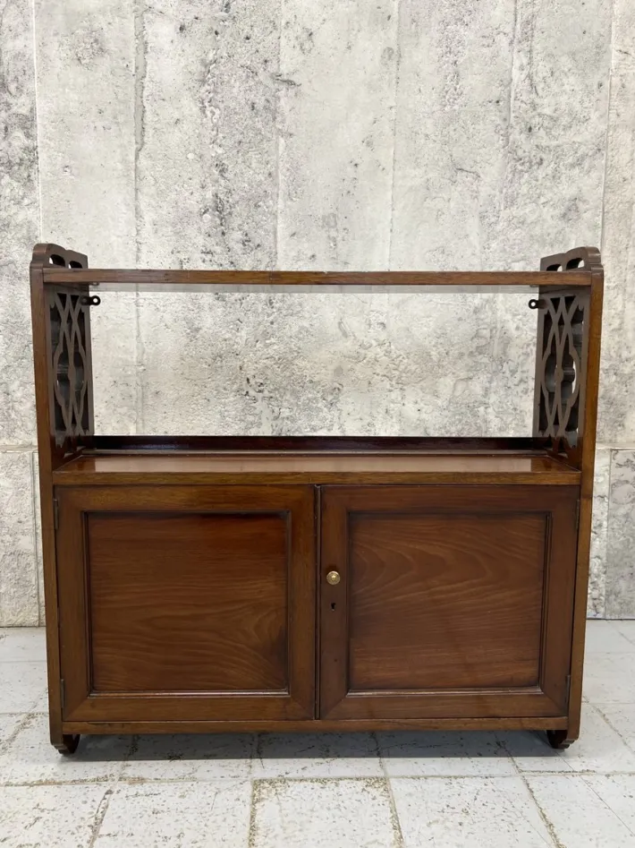 Pamono Antique Walnut Wall Mounted Cabinet, 1890s Best