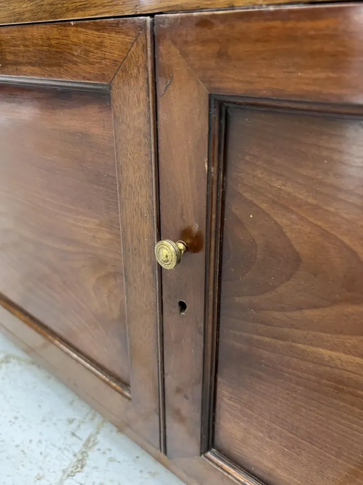 Pamono Antique Walnut Wall Mounted Cabinet, 1890s Best