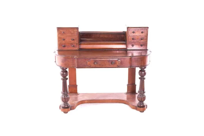 Pamono Antique Walnut Writing Desk, England Hot