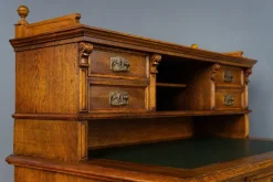 Pamono Antique Wilhelminian Oak Secretaire Desk Hot