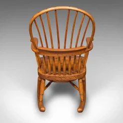 Pamono Antique Windsor Rocking Chair in Elm, 1900 Online