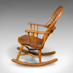 Pamono Antique Windsor Rocking Chair in Elm, 1900 Online