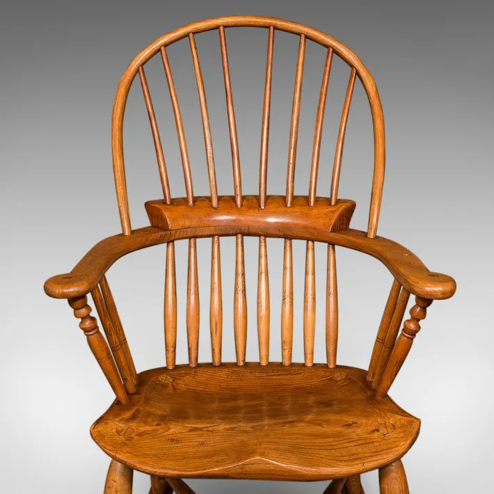 Pamono Antique Windsor Rocking Chair in Elm, 1900 Online