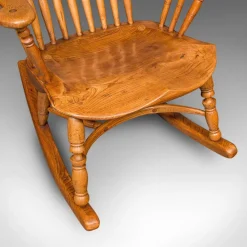 Pamono Antique Windsor Rocking Chair in Elm, 1900 Online