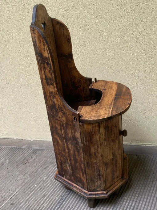 Pamono Antique Wooden High Chair, 1890s Clearance
