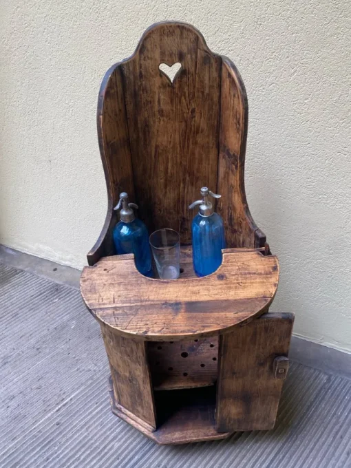 Pamono Antique Wooden High Chair, 1890s Clearance
