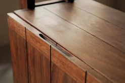 Pamono Architect-Designed Mahogany Secretary Desk, 1980s New