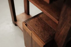 Pamono Architect-Designed Mahogany Secretary Desk, 1980s New