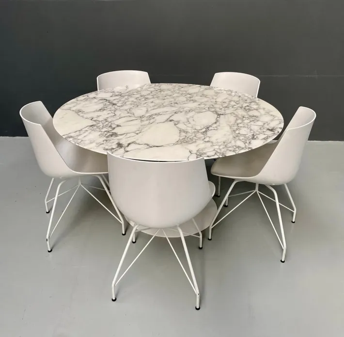 Pamono Aresbescato Marble Dining Table by Eero Saarinen for Knoll Best