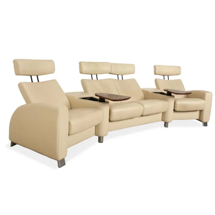 Pamono Arion Four-Seater Sofa in Leather from Stressless Outlet