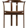 Pamono Armchair in Rosewood and Brown Leather attributed to Hans Olsen, 1960s Clearance