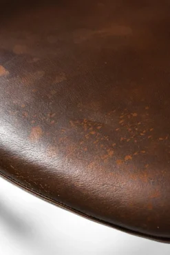 Pamono Armchair in Rosewood and Brown Leather attributed to Hans Olsen, 1960s Clearance