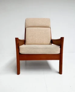 Pamono Armchair in Wood from Dyrlund, 1960s Sale