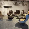 Pamono Armchairs and Ottomans by Michel Cadestin for Airborne, 1970, Set of 8 Discount