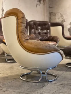 Pamono Armchairs and Ottomans by Michel Cadestin for Airborne, 1970, Set of 8 Discount