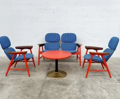 Pamono Armchairs, Sofa and Coffee Table by Marco Zanuso for Poltronova, 1960s, Set of 4 Outlet
