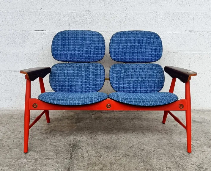 Pamono Armchairs, Sofa and Coffee Table by Marco Zanuso for Poltronova, 1960s, Set of 4 Outlet