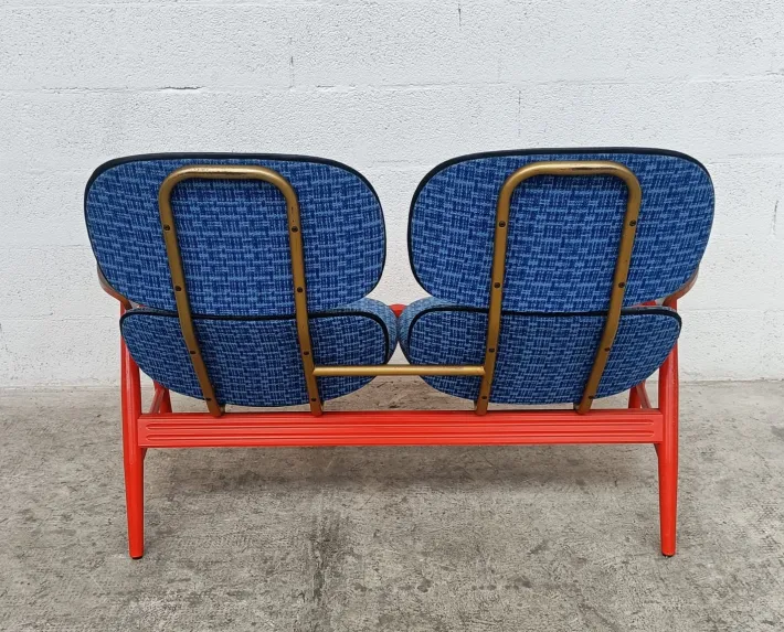 Pamono Armchairs, Sofa and Coffee Table by Marco Zanuso for Poltronova, 1960s, Set of 4 Outlet