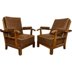 Pamono Art Deco Armchairs, 1930s, Set of 2 Outlet
