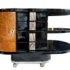 Pamono Art Deco Bar Cart or Side Table on Wheels, 1920s-1940s Hot