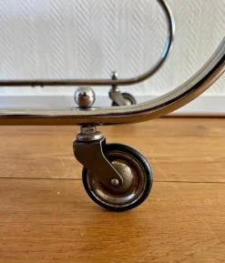 Pamono Art Deco Bauhaus Chromed Bar Cart by Willem Hendrik Gispen Online